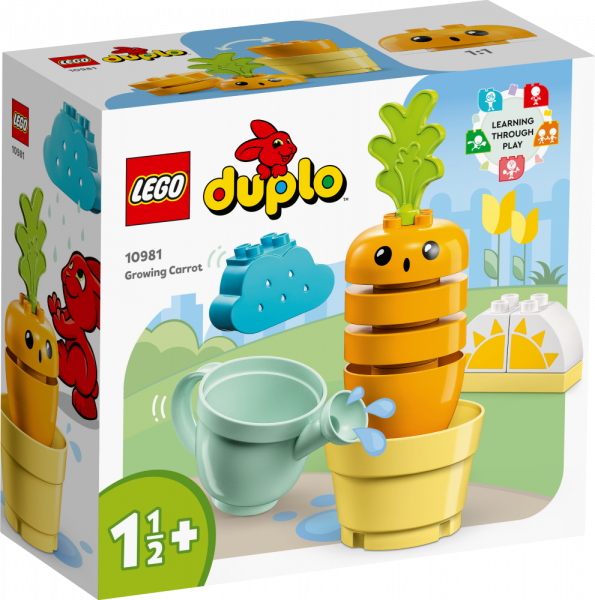 10981 LEGO® DUPLO Augošais burkāns, 1½+ gadi, 2023. gada modelis