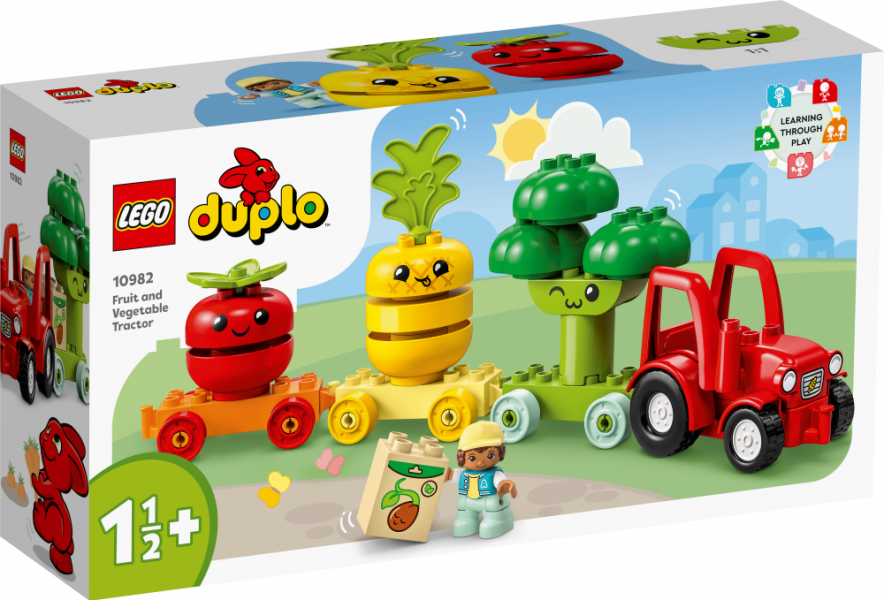 10982 LEGO® DUPLO Трактор с овощами и фруктами, 1½+ лет, модель 2023 года