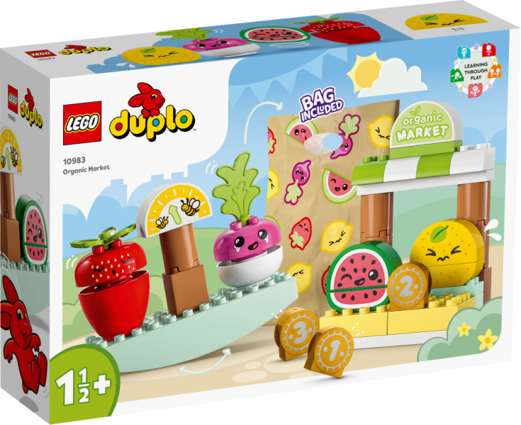 10983 LEGO® DUPLO Ekoloģisko produktu tirgus, 1½+ gadi, 2023. gada modelis