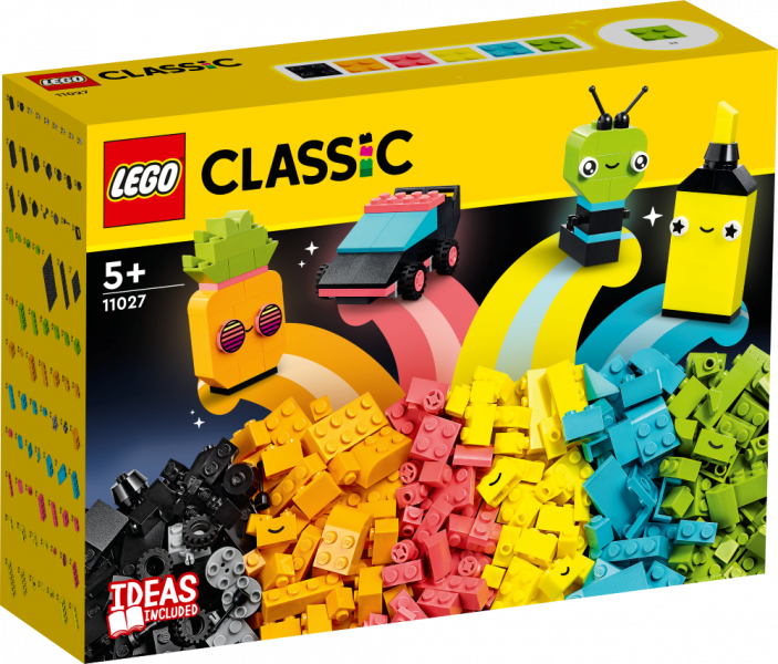 11027 LEGO® Classic Radošā neona krāsu jautrība, 5+ gadi, 2023. gada modelis