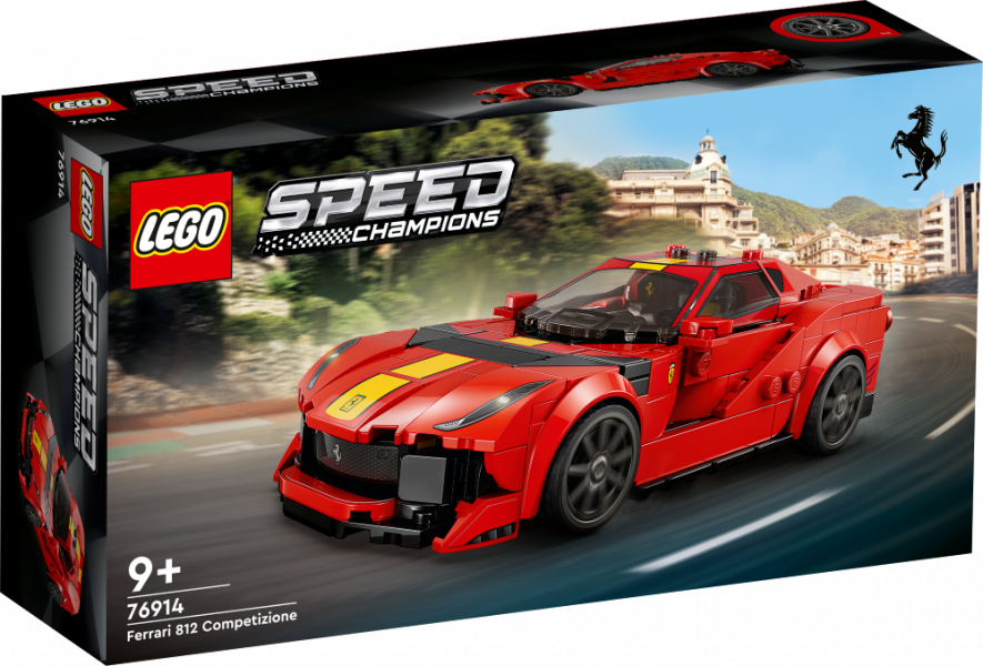 76914 LEGO® Speed Champions Ferrari 812 Competizione, 9+ gadi, 2023. gada modelis
