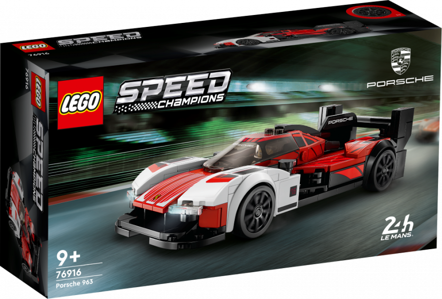 76916 LEGO® Speed Champions Porsche 963, 9+ лет, модель 2023 года