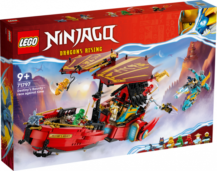 71797 LEGO® Ninjago Награда судьбы — гонка со временем, 9+ лет,модель 2023 года