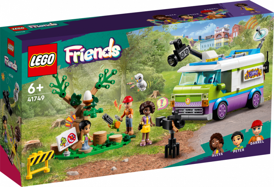 41749 LEGO® Friends Ziņu busiņš, 6+ gadi, 2023 gada modelis