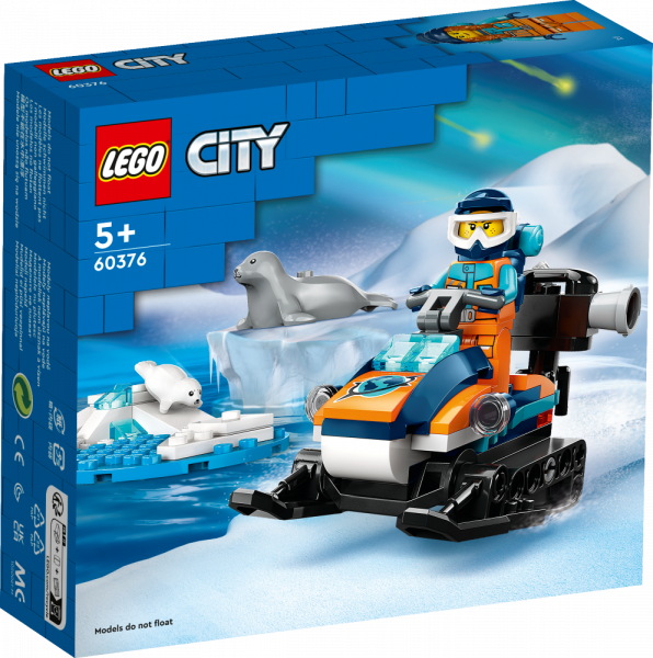 60376 LEGO® City Exploration Arktikas pētnieku sniega motocikls, 5+ gadi, 2023 gada modelis