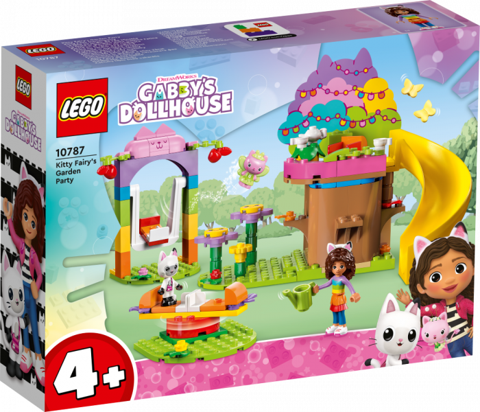 10787 LEGO® Gabby's Dollhouse Kitty Fairy dārza ballīte, 4+ gadi, 2023 gada modelis