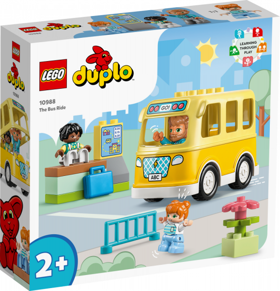 10988 LEGO® DUPLO Brauciens autobusā, 2+ gadi, 2023 gada modelis