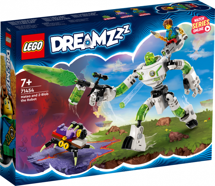 71454 LEGO® DREAMZzz™ Матео и робот Z-Blob, 7+ лет, модель 2023 года