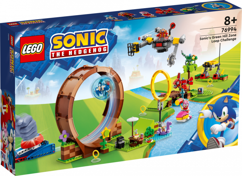 76994 LEGO® Sonic the Hedgehog™ Sonic Zaļo kalnu zonas cilpas izaicinājums , 8+ gadi, 2023 gada modelis