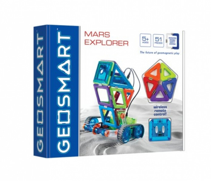 GEO302 GEOSMART magnētisks konstruktors ar RC Mars explorer,5+ gadiem, 51 gab