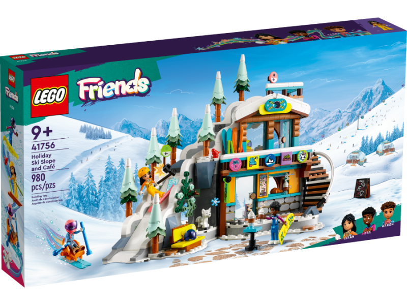 41756 LEGO® Friends Brīvdienu slēpošanas trase un kafejnīca, 9+ gadi, 2023. gada modelis