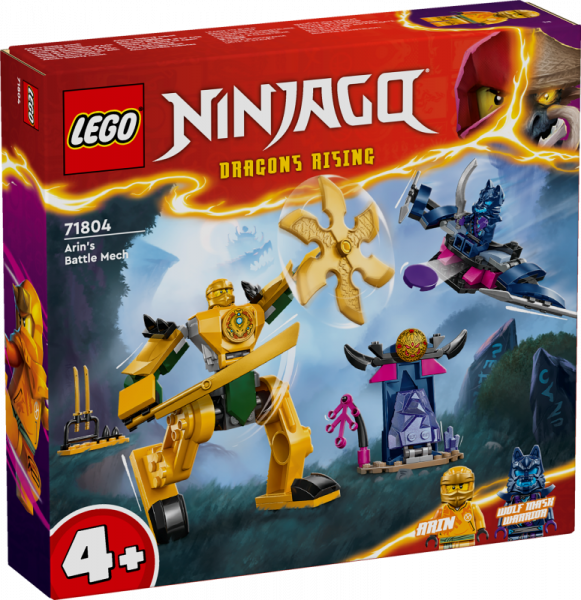 71804 LEGO® Ninjago Arin cīņu robots, 4+ gadi, 2024 gada modelis