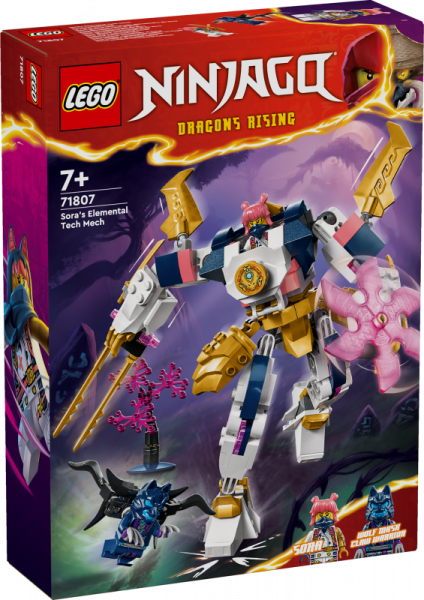 71807 LEGO® Ninjago Sora stihijas mehāniskais robots, 7+ лет, модель 2024 года