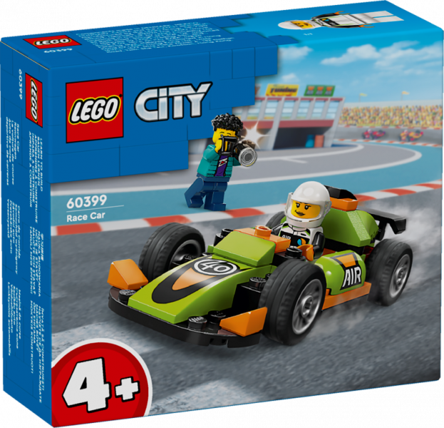 60399 LEGO® City Zaļš sacīkšu auto, 4+ лет, модель 2024 года