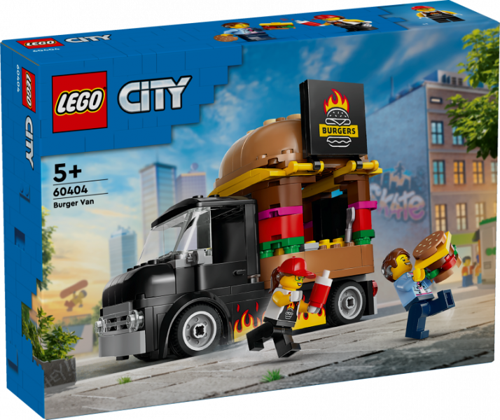 60404 LEGO® City Burgeru kravas auto, 5+ gadi, 2024 gada modelis