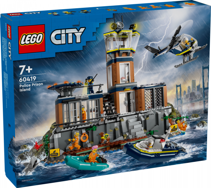 60419 LEGO® City Policijas cietuma sala, 7+ лет, модель 2024 года