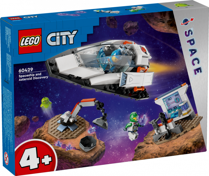 60429 LEGO® City Kosmosa kuģis un asteroīda atklāšana, 4+ gadi, 2024 gada modelis