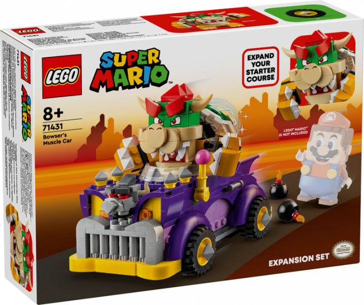 71431 LEGO® Super Mario owser muskuļauto paplašinājuma maršruts, 8+ лет, модель 2024 года