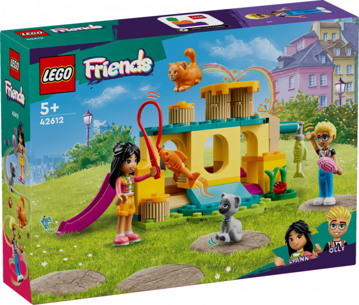 42612 LEGO® Friends Kaķu rotaļlaukuma piedzīvojums , 5+ лет, модель 2024 года