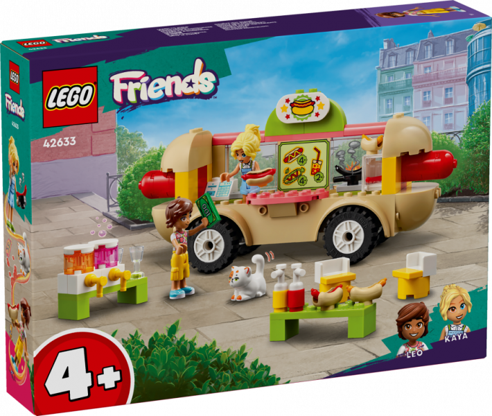 42633 LEGO® Friends Hotdogu pārtikas busiņš , 4+ gadi, 2024 gada modelis