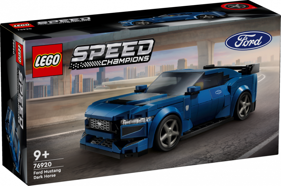 76920 LEGO® Speed Champions Ford Mustang Dark Horse sporta au, 9+ gadi, 2024 gada modelisto