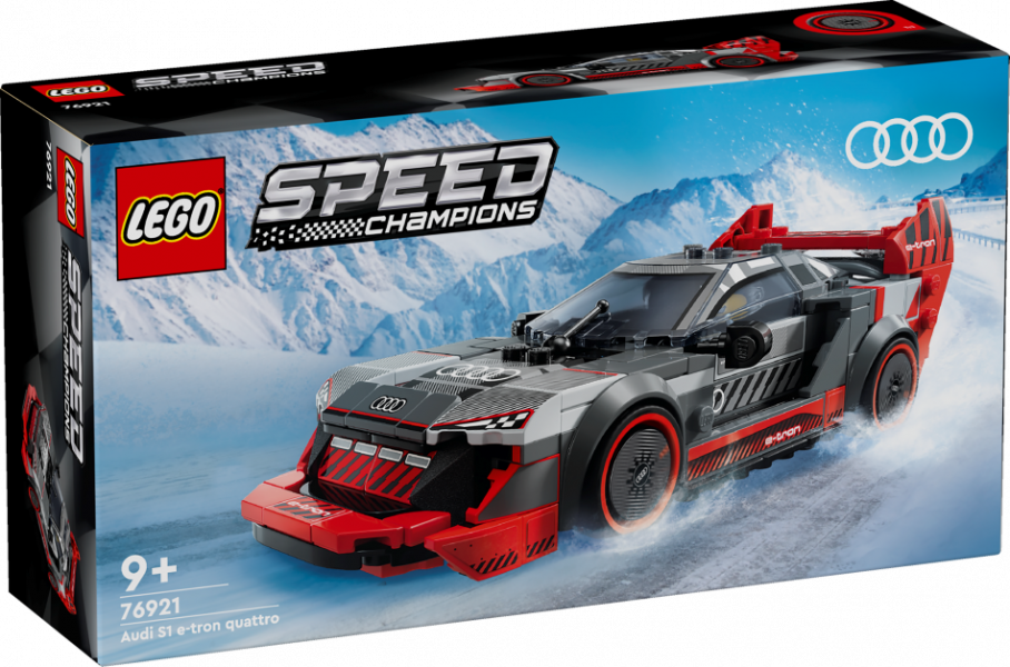 76921 LEGO® Speed Champions Audi S1 e-tron quattro sacīkšu auto, 9+ gadi, 2024 gada modelis