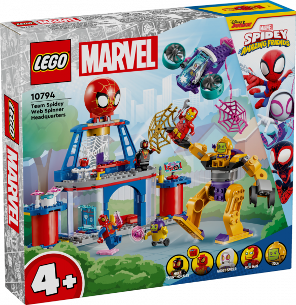 10794 LEGO® Spider Man Spidey komandas tīklu vērpšanas štābs,4 + , модель 2024 года