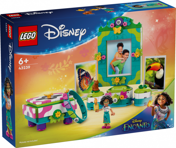 43239 LEGO® Disney Mirabellas foto rāmītis un rotaslietu kārbiņa, 6+ gadi, 2024 gada modelis