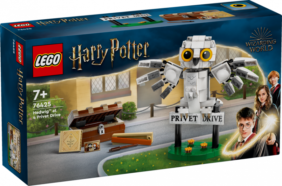 76425 LEGO® Harry Potter™ Hedviga Dzīvžogu ielā 4, 7+ gadi, 2024 gada modelis