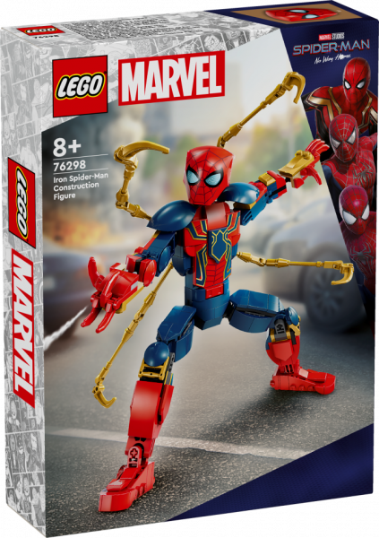 76298 LEGO® Marvel Super Heroes Būvējama Dzelzs Zirnekļcilvēka figūra, 8+ gadi, 2024. gada modelis