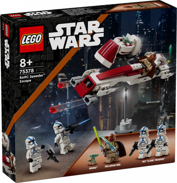 75378 LEGO® Star Wars™ Bēgšana ar BARC ātrgaitas auto, 8+ gadi, 2024 gada modelis