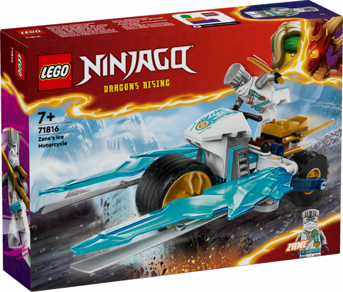 71816 LEGO® Ninjago Zane ledus motocikls, 7+ gadi, 2024 gada modelis