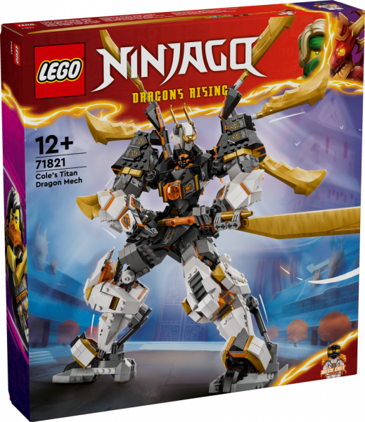 71821 LEGO® Ninjago Cole titāna pūķa robots, 12+ gadi, 2024 gada modelis