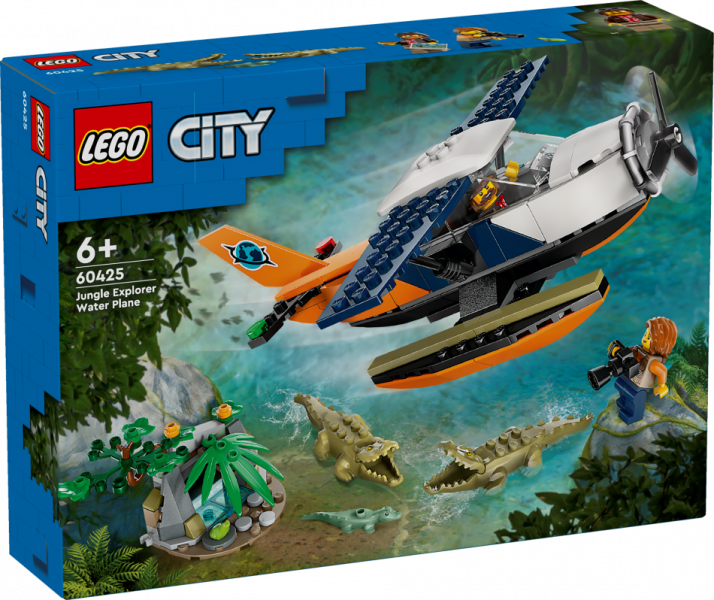 60425 LEGO® City Džungļu pētnieka hidroplāns, 6+ лет, модель 2024 года