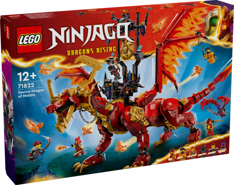 71822 LEGO® Ninjago Kustības Avota pūķis , 12+ gadi, 2024 gada modelis