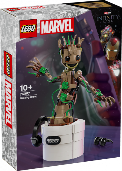 76297 LEGO® Marvel Super Heroes Dejojošs Groot, 10+ gadi, 2024 gada modelis