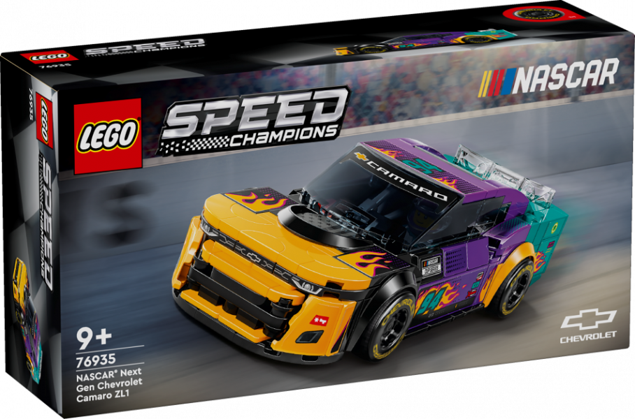 76935 LEGO® Speed Champions NASCAR® Next Gen Chevrolet Camaro ZL1, 9+ , модель 2024 года