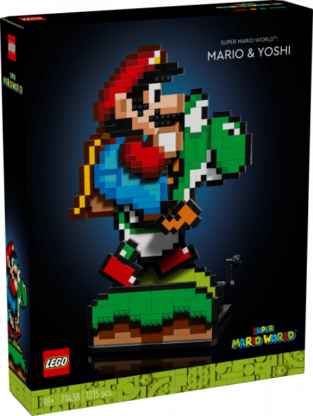 71438 LEGO Super Mario World™: Mario un Yoshi, 18+ , модель 2024 года