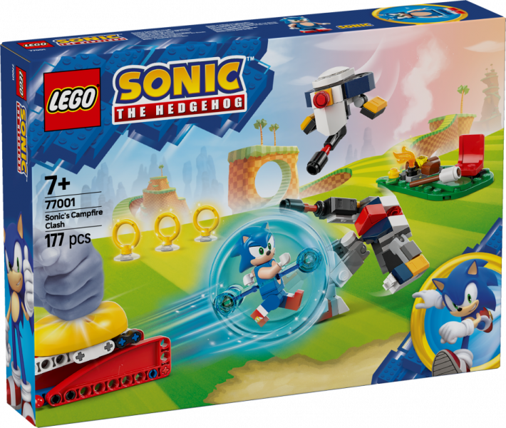 77001 LEGO® Sonic the Hedgehog™ Столкновение Соника у костра, 7+ , модель 2025 года