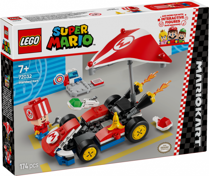 72032 LEGO® Super Mario MarioСтандартный карт, 7+ , модель 2025 года