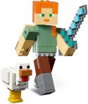 21149 LEGO® Minecraft BigFig Alex ar cāli, 7+ gadi