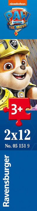 Ravensburger Puzle Paw Patrol Movie (2bildītes x 12 gab.) 3+ gadiem