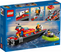 60373 LEGO® City Спасательный пожарный катер, 5+ лет, модель 2023 года