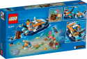 60377 LEGO® City Exploration Исследовательская водолазная лодка, 5+ лет,модель 2023 года