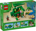 21254 LEGO® Minecraft Bruņurupuču pludmales māja,8 + gadi, 2024 gada modelis