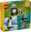 31165 LEGO® Creator Savvaļas dzīvnieki: Pandu ģimene, 8+ gadi, 2025 gada modelis