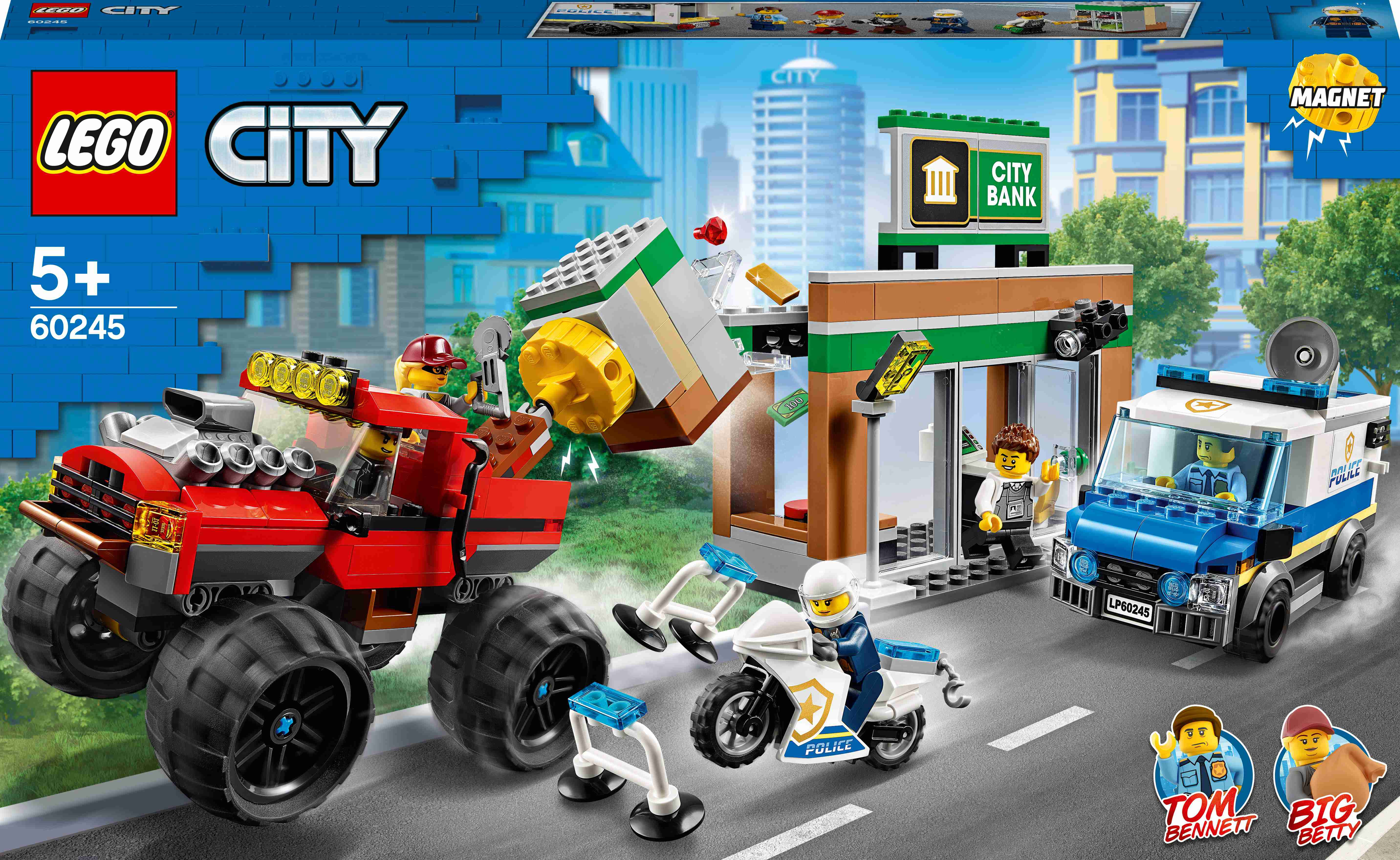 60245 LEGO® City Ограбление полицейского монстр-трака, 5+ лет