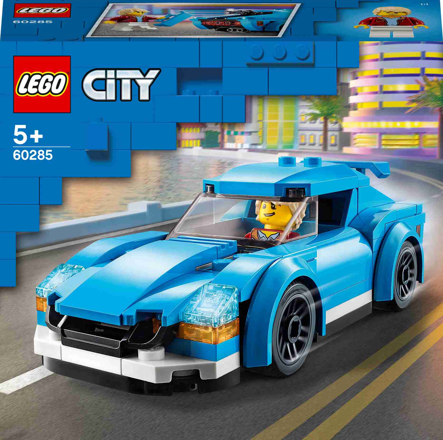 60285 LEGO® City Спортивный автомобиль, c 5+ лет, 2021 выпуск 60285, 3-2 |  LEGO® City | LEGO® мир | berniem.eu