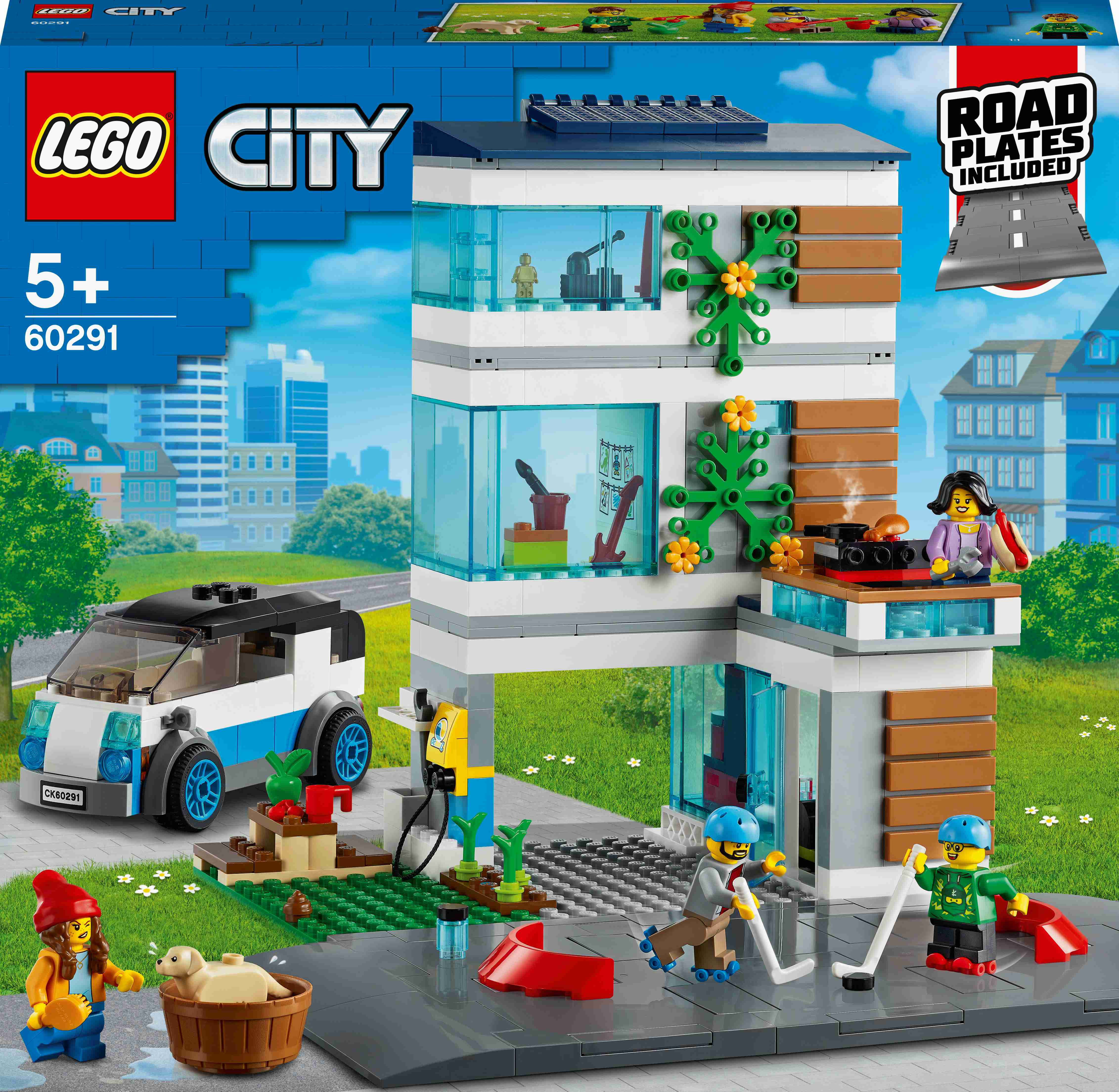 60291 LEGO® City Современный дом для семьи, c 5+ лет 60291, 1-4 | LEGO®  City | LEGO® мир | berniem.eu