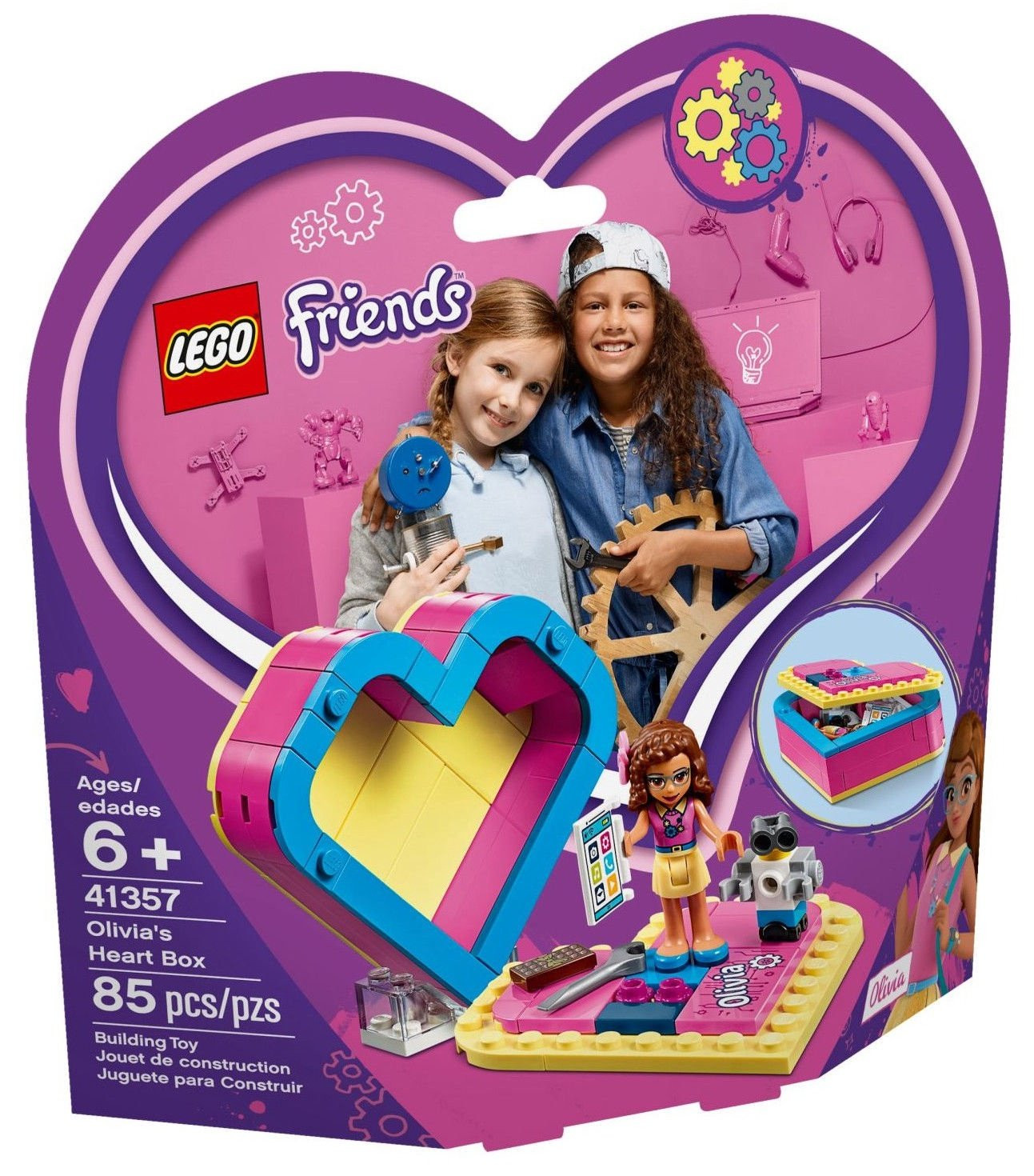 41357 LEGO® Friends Шкатулка-сердечко Оливии, 6+ лет